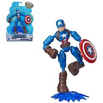 Boneco Capitão América Bend And Flex - Hasbro E7869