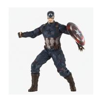 Boneco Capitão América Gigante 45cm c/ Escudo Articulado Infantil Revolution Mimo Toys - 0514