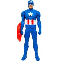 Boneco Capitão América Marvel 20cm Colecionável com Uniforme Azul Hasbro