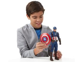 Boneco Capitão América Marvel Avengers 30,5 Altura - com Acessórios Hasbro