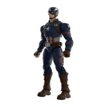 Boneco Capitão América Marvel Blokees Champion Class Model Kit 94 Peças Articulado Colecionável Escudo Mjolnir LED Boneco Capitão América Marvel Blokees Champion Class Model Kit 94 Peças Articulado Colecionável Escudo Mjolnir LED