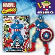 Boneco Capitão America Marvel Comics - Mimo 0552 Boneco Capitão America Marvel Comics - Mimo 0552