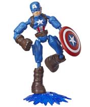 Boneco Capitão América Marvel Vingadores Bend and Flex-Hasbro 5010993690589