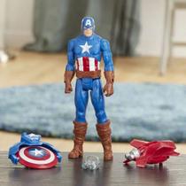 Boneco Capitão América Titan Hero Lançador - Hasbro