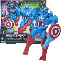 Boneco Capitão América Traje de Caçador Mech Strike Monster Hunters - Hasbro F5072