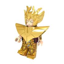 Boneco cavaleiros do zodiaco blocos de montar escolha