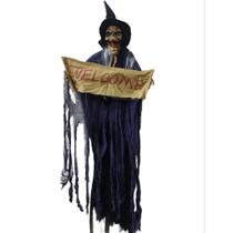 Boneco Caveira Suspenso Halloween Decoração Artigo de Festa Terror Welcome - Jac Fashion
