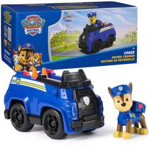 Boneco Chase Com Carro De Patrulha 6 Cm Paw Patrol Brinquedo Colecionável Boneco Chase Com Carro De Patrulha 6 Cm Paw Patrol Brinquedo Colecionável