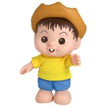 Boneco Chico Bento Turma da Mônica 26cm Plástico e Tecido Baby Brink Boneco Chico Bento Turma da Mônica 26cm Plástico e Tecido Baby Brink