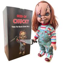 Boneco Chucky Brinquedo Assassino Terror Grande 38cm Vinil