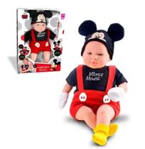 Boneco Classic Dolls Recém Nascido Mickey Mouse - Roma Brinquedos