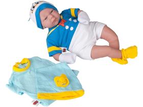 Boneco Classic Dolls Recém Nascido Pato Donald - com Acessórios Roma Brinquedos