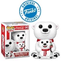 Boneco Coca-Cola Polar Bear With Cub Pop Funko 241 - 889698810630