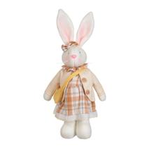 Boneco Coelho em Pé Fêmea Bege - 39,5 cm para Decoração de Páscoa Boneco Coelho em Pé Fêmea Bege - 39,5 cm para Decoração de Páscoa