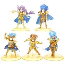 Boneco colecionável, 5 unidades/lote, anime Golds Saints Seiyas