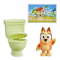 Boneco Colecionável 6cm Bluey - Bingo Com Privada Boneco Colecionável 6cm Bluey - Bingo Com Privada