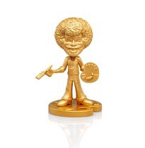 Boneco colecionável Bob Ross Happy Tree Gold Variant 6,5"