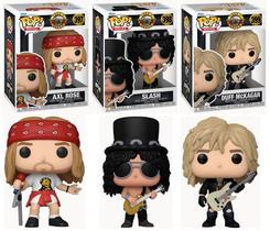 Boneco colecionável Funko Guns N Roses Pop! Conjunto completo (3)