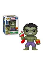 Boneco colecionável Funko Pop Marvel Holiday Hulk com meia Boneco colecionável Funko Pop Marvel Holiday Hulk com meia
