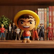 Boneco Colecionável Monkey D. Luffy One Piece Fandom Box 10x12 Líder Brinquedos Boneco Colecionável Monkey D. Luffy One Piece Fandom Box 10x12 Líder Brinquedos