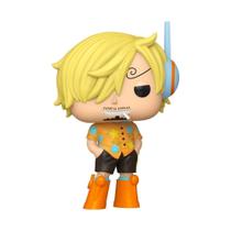 Boneco Colecionavel One Piece Egghead Sanji 2167 Amarelo Vinil Decorativo Funko Pop!