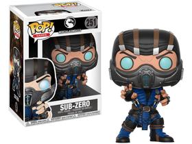 Boneco Colecionável Pop Vinyl Mortal Kombat - Sub-Zero with Chase 16cm Funko