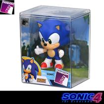 Boneco Colecionável Sonic Fandom Box 10cm Líder Brinquedos Original Oficial Sega