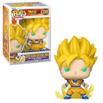 Boneco Colecionável Super Saiyjin 2 Son Goku com Chase Que Brilha no Escuro Amarelo 12CM Boneco Colecionável Super Saiyjin 2 Son Goku com Chase Que Brilha no Escuro Amarelo 12CM