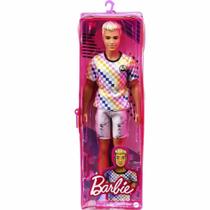 Boneco com Estojo - Ken - Barbie Fashionistas - Camisa Xadrez - 174 - Mattel