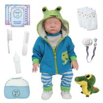 Boneco com roupinha Jacarezinho Realista com Acessórios