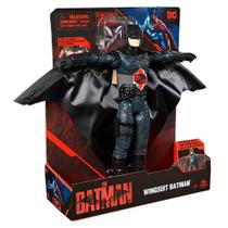 Boneco com Som e Luz - 30 cm - DC - The Batman - Wingsuit Batman - Sunny