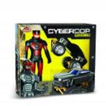 Boneco Cybercop Predator 42Cm + Carro Monster Truck