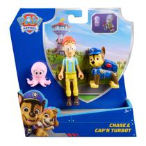 Boneco da Patrulha Canina Pack 3 Chase, Turbot e Polvo Sunny