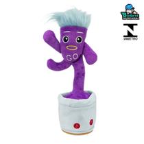 Boneco Dançante Interativo GO 34cm Com Luzes LED, Música, Repete Fala, Cabo USB Incluso