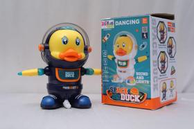 Boneco Dançarino Musical Pato Robô Astronauta Duck !!