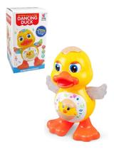 Boneco Dancing Duck Musical - Pato Patinho que Dança Com Luz e Música. - DM TOYS