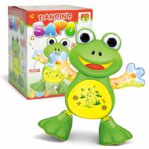 Boneco Dancing Sapo Com Luzes e Som - Dm Toys