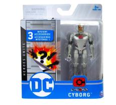 Boneco DC Liga da Justiça Cyborg 10 cm Sunny Colecionavel