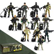 Boneco de ação Army Men Soldiers Toy Special Force, 12 unidades Boneco de ação Army Men Soldiers Toy Special Force, 12 unidades