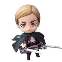 Boneco de ação Attack on Titan Erwin Smith 10 cm em PVC