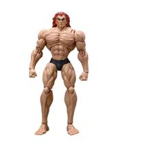 Boneco de ação Baki Yujiro Hanma Muscle Fighter 18 cm em PVC