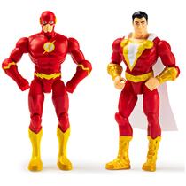 Boneco de ação DC Comics THE FLASH e SHAZAM de 10 cm com acessórios