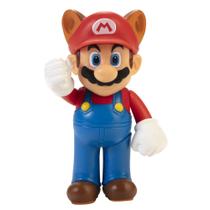 Boneco de ação de brinquedo colecionável Super Mario Racoon Mario 6cm