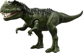 Boneco de ação de dinossauro ceratossauro Jurassic World Camp Cretaceous Roar Attack, presente de brinquedo com movimento e som