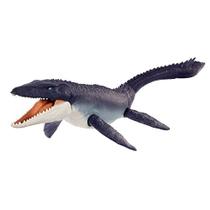 Boneco de ação de dinossauro Mosasaurus Jurassic World Dominion Ocean Protector de 2,5 kg de plástico reciclado, juntas móveis, presente de brinquedo com brincadeiras físicas e digitais