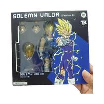 Boneco De Ação Dragon Ball Z SSJ Majin Vegeta Com Danos De Batalha - Modelo De Anime Black Hole Toys
