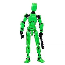 Boneco de Ação Dummy 13 - O Brinquedo Articulado que Revoluciona a Diversão! Dummy 13:VERDE E PRETRO