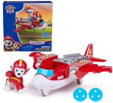 Boneco de ação e brinquedo de avião hidráulico PAW Patrol Marshall 3+