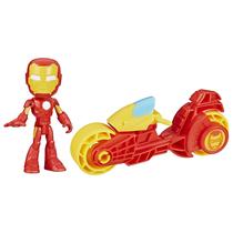 Boneco de ação e brinquedo para motocicletas Spidey & Iron Man Boneco de ação e brinquedo para motocicletas Spidey & Iron Man