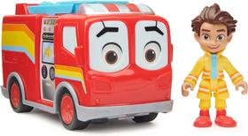 Boneco de Ação Firebuds Disney Junior - Bo com Caminhão de Bombeiros